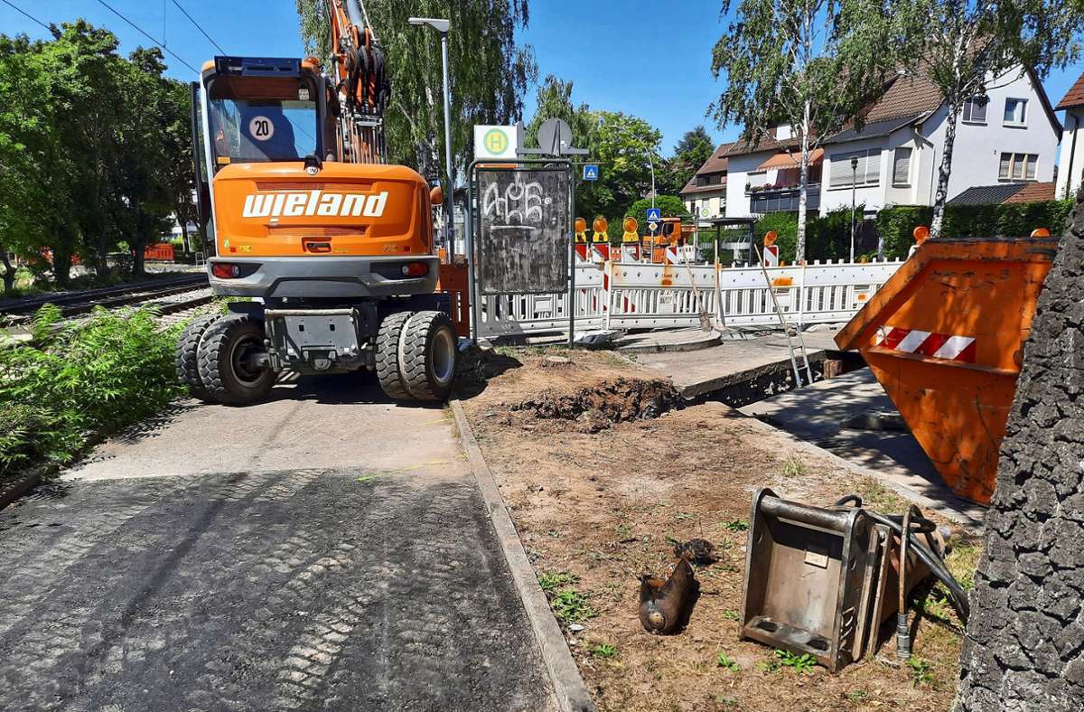 Bei Bauarbeiten in Fellbach ist am Dienstag eine Bombe entdeckt worden.