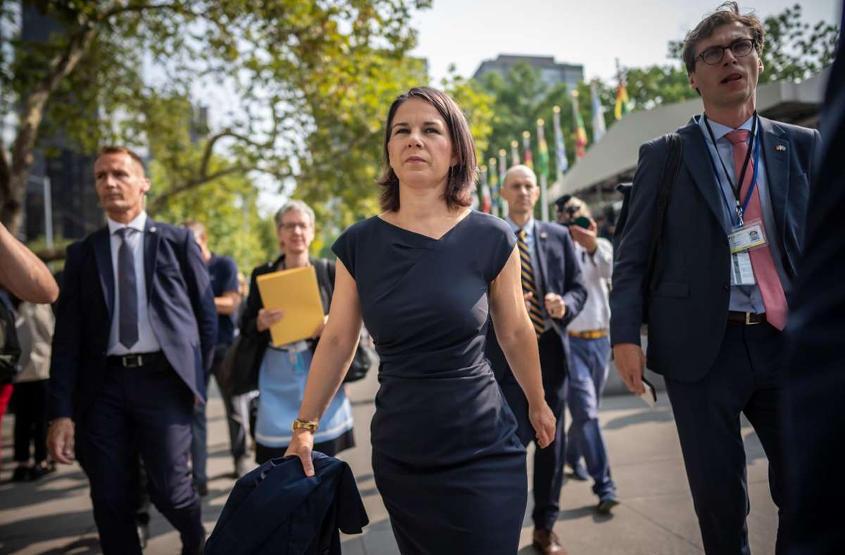 Annalena Baerbock in New York: Grüne Außenministerin will Völkerrecht reformieren