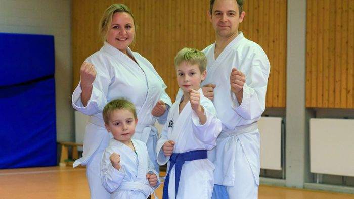 Familie Geldner von der Karate-Abteilung der SV Böblingen