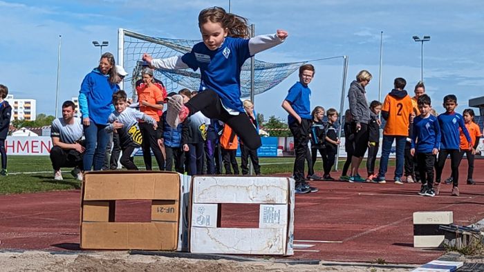 Leichtathletik: Lauter strahlende Gesichter bei vierter Station des Kids-Cup in Böblingen