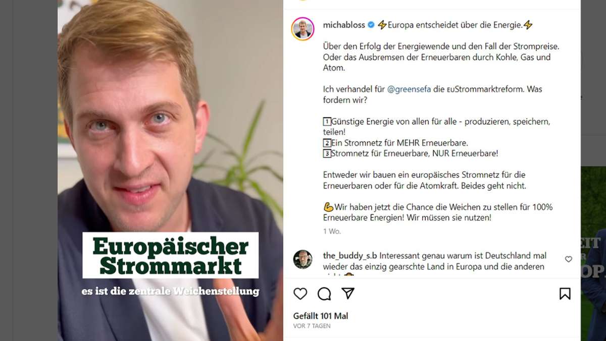 Europapolitiker Michael Bloss aus Stuttgart: Wie wichtig ist Instagram für Politiker?