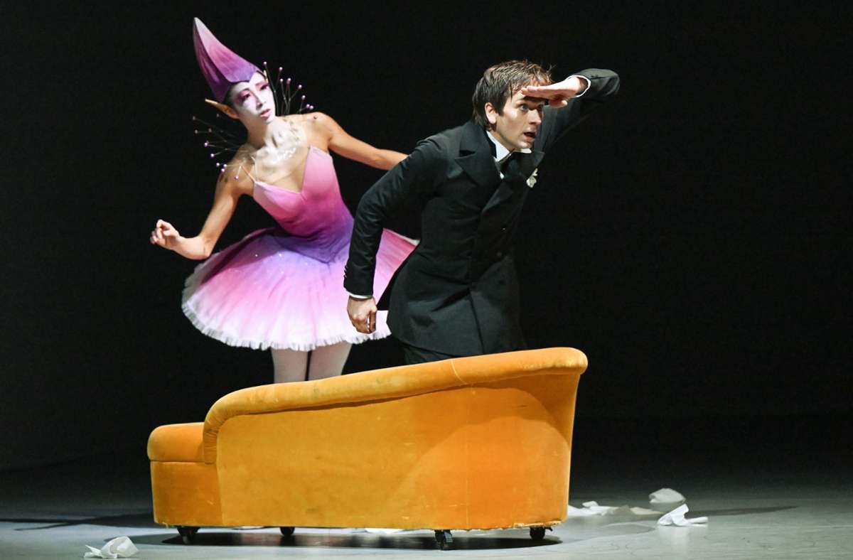 Agnes Su und Friedemann Vogel in „Aurora’s Nap“: Johan Ingers „Dornröschen“-Parodie kam im Rahmen des Ballettabends „Pure Bliss“ zur Uraufführung.