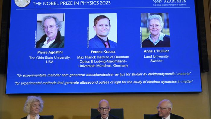 Physik-Nobelpreis geht an drei Teilchenforscher