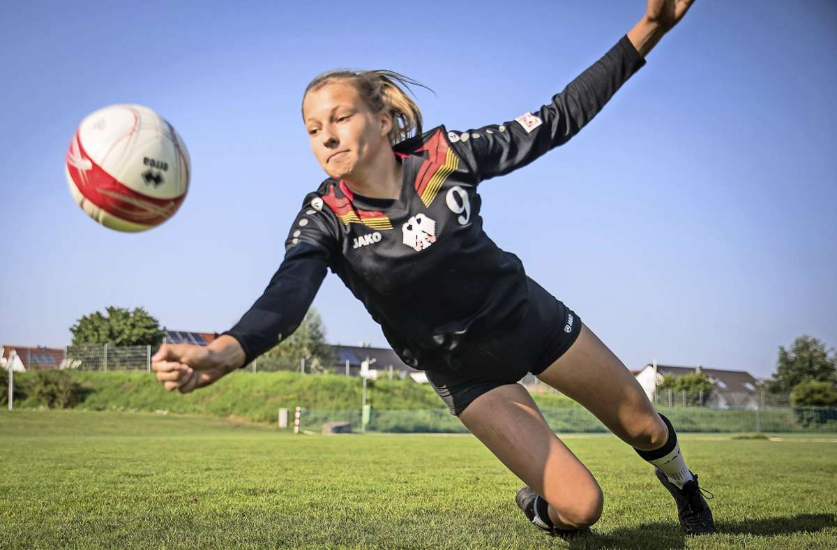 Faustball beim TSV Gärtringen: Ann-Kathrin Motteler spielt bei der U18-WM für Deutschland