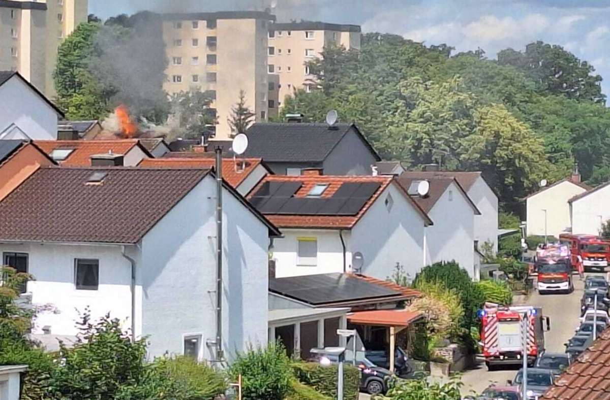 Brand im Marbacher Stadtteil Hörnle: Defekt an Solaranlage löst Feuer aus