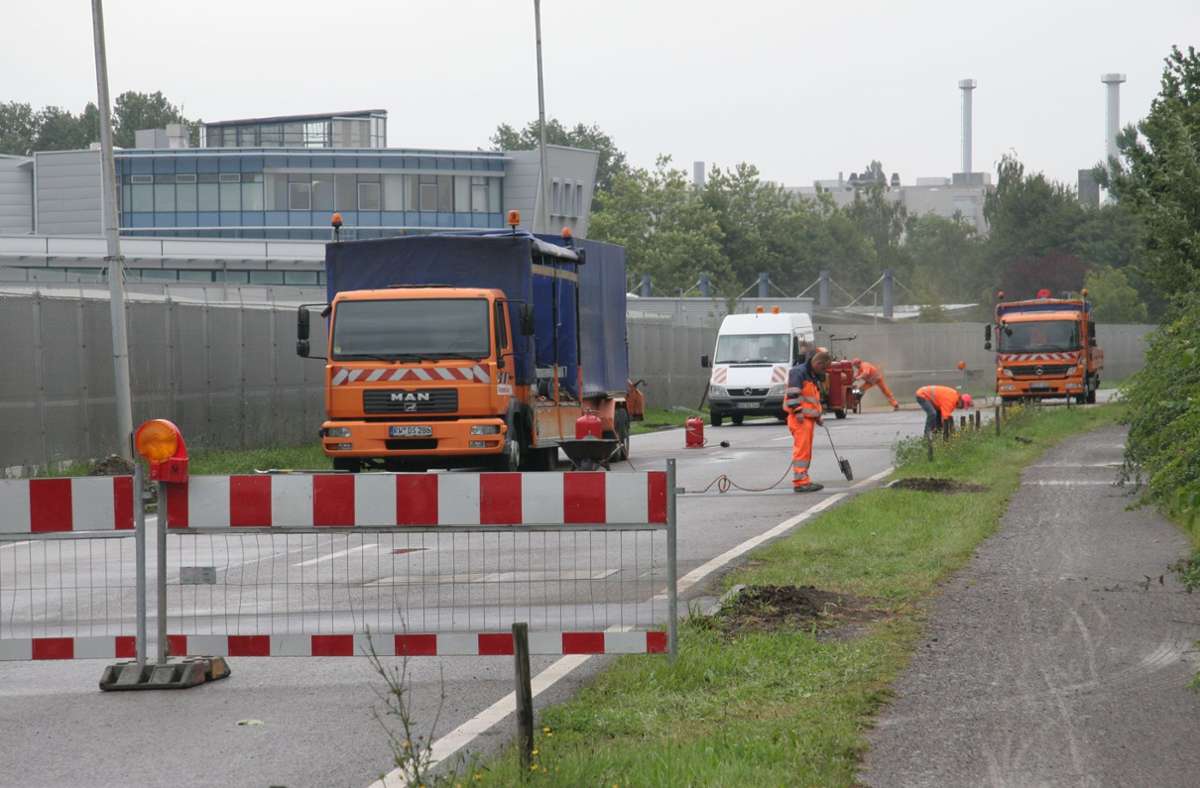 Wegen Betonsanierungen unter der Fahrbahn: Käsbrünnlestraße zeitweise gesperrt