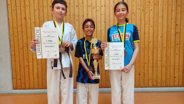 Drei Medaillen von der Schüler-Landesmeisterschaft mitgebracht