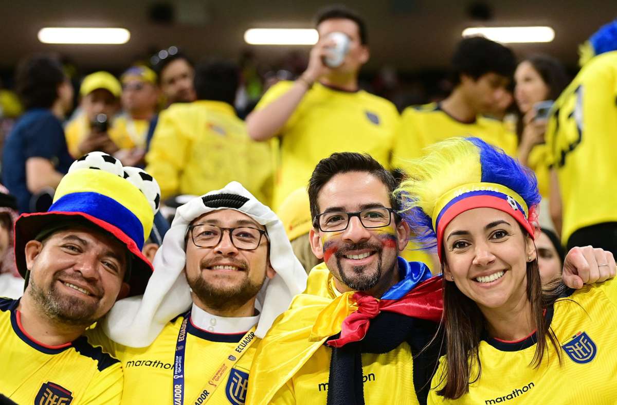 Ecuadors Fans waren gekommen, um zu bleiben