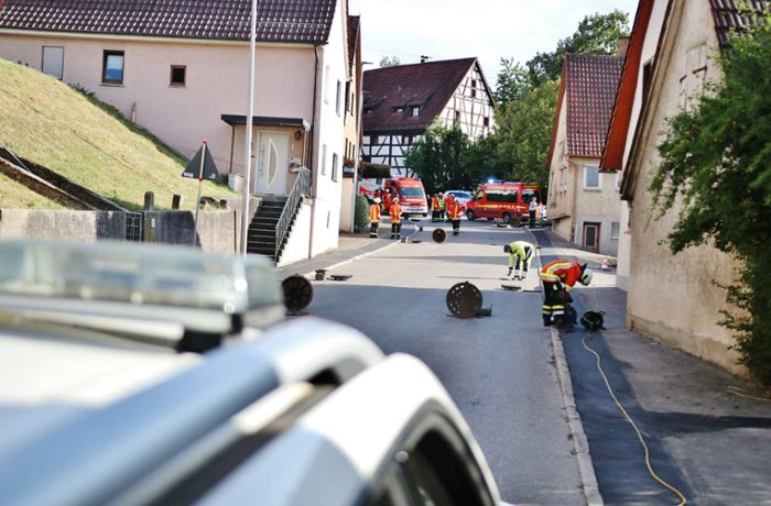 Alarm in Aspach: Häuser  wegen Gasleck evakuiert