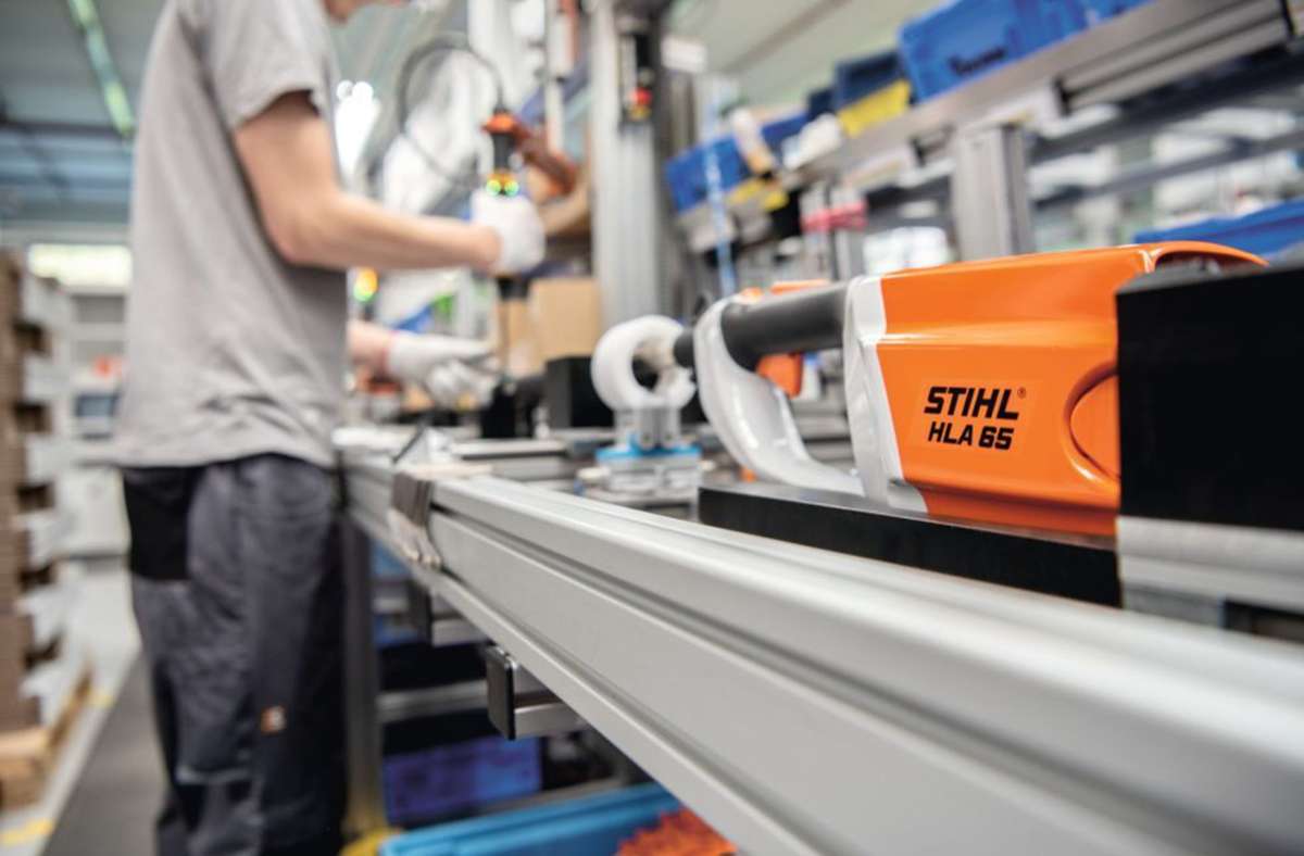 Stihl will künftig auch in Waiblingen Akku-Produkte fertigen, bislang werden sie im Ausland produziert –  unter anderem in Österreich (unser Foto). Foto: Stihl