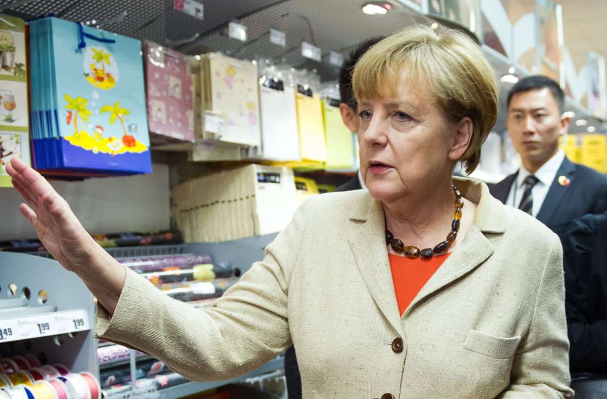 Geldbörse weg: Merkel beim Einkaufen bestohlen