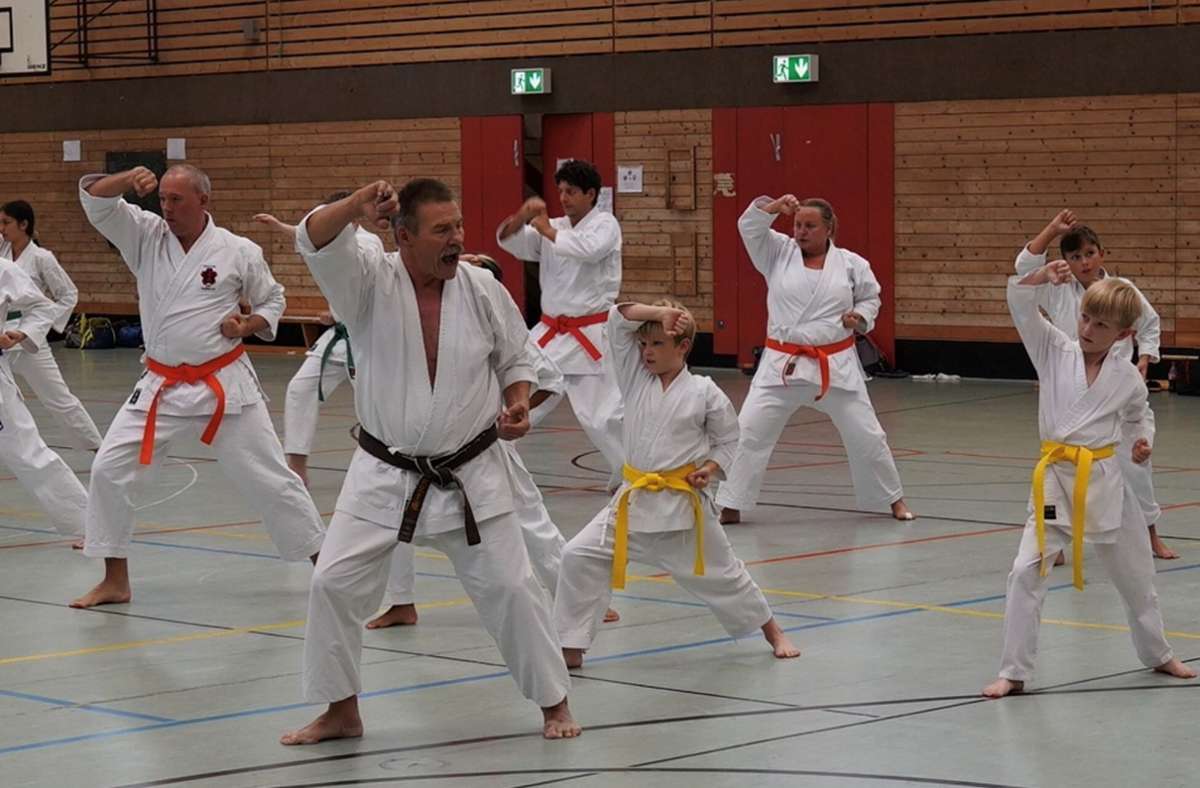 Karate bei der SV Böblingen: Großmeister Lothar Ratschke gibt sich für einen Lehrgang die Ehre