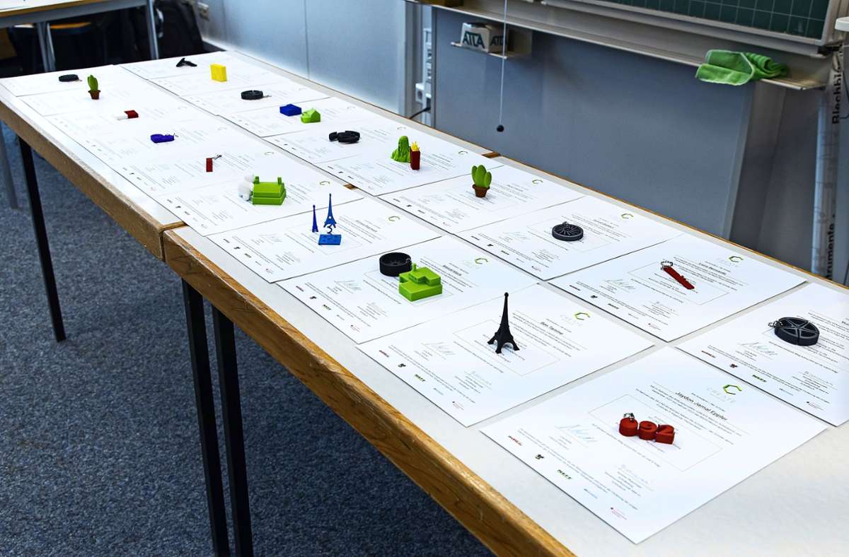 3D-Konstruktion an Gemeinschaftsschule: In Weil im Schönbuch tüfteln junge  Produktentwickler