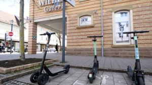 400 E-Scooter gehören nun fest zu Ludwigsburg