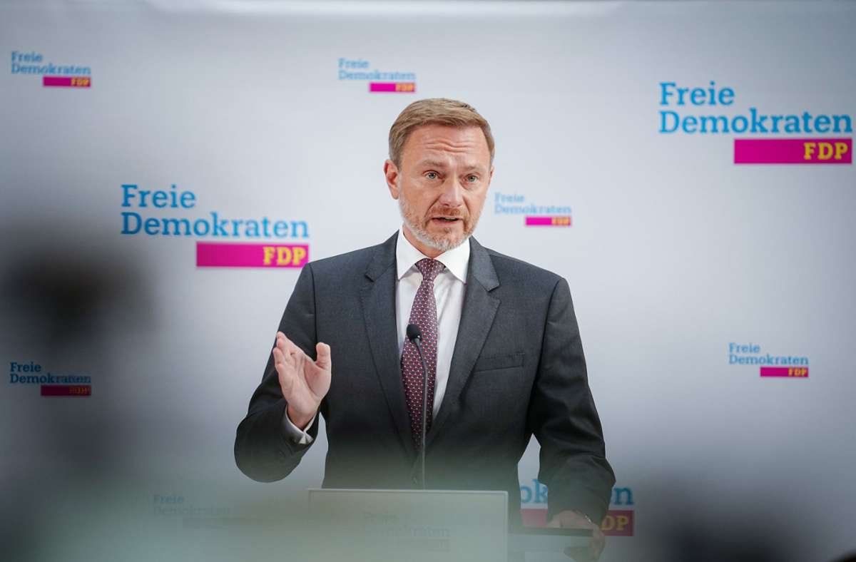 Bundesfinanzminister Christian Lindner. Foto: dpa/Kay Nietfeld