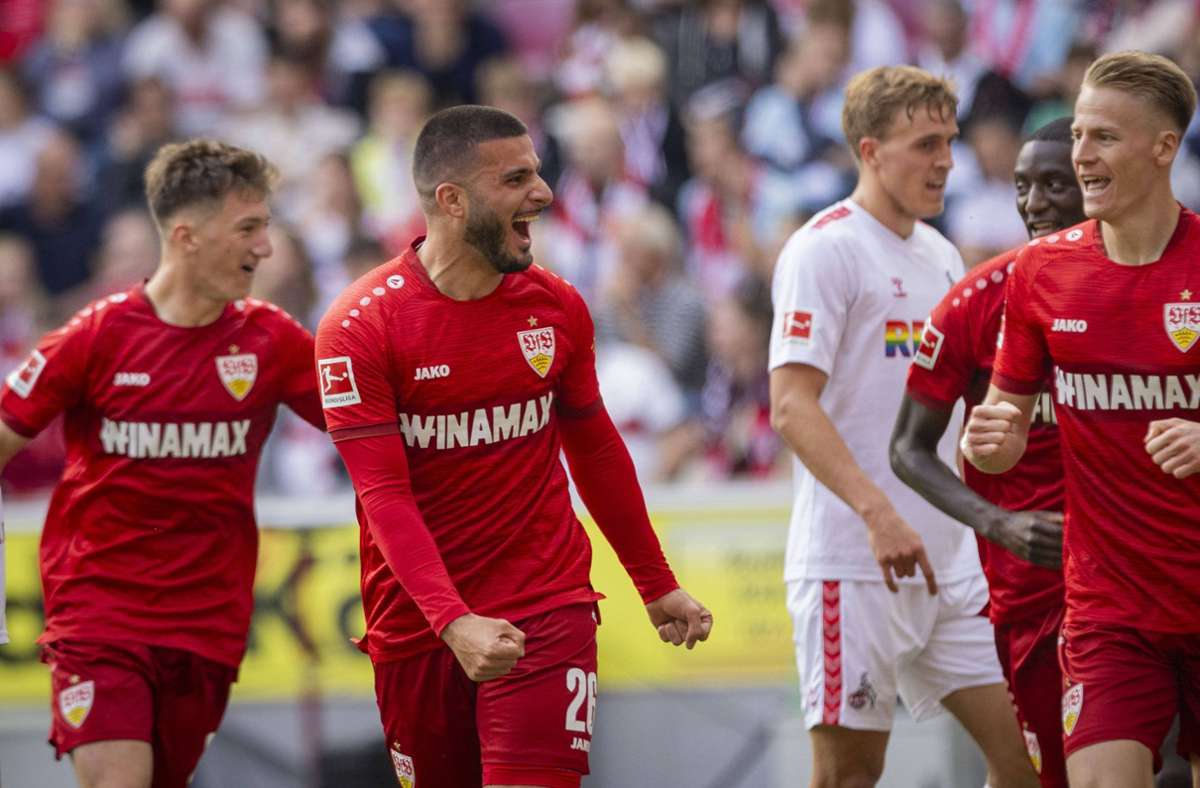 Der VfB Stuttgart siegt in Köln dank zweier Tore von Deniz Undav.
