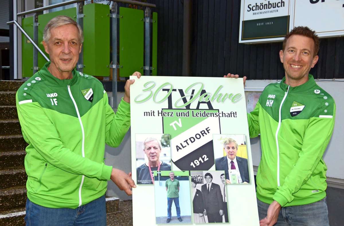 Jan Frohnmüller führt  TV Altdorf seit 30 Jahren: Das Vereinsheim aufgepäppelt