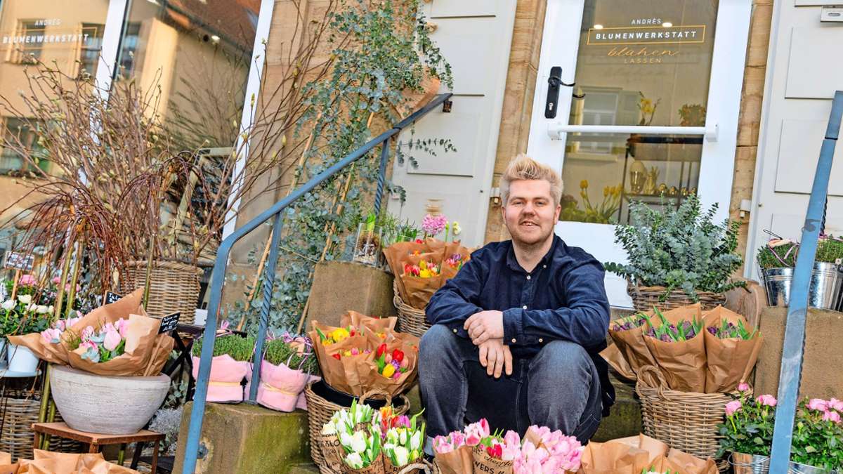 Neuer Blumenladen in Besigheim: Seine Blumen bieten die letzte große Bühne