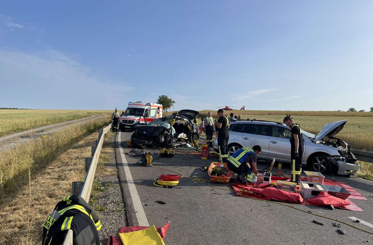 Schwerer Unfall zwischen Oberjettingen und Sulz am Eck: Kreisstraße stundenlang gesperrt