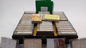 200 Musikkassetten sind jetzt ein Fall fürs Museum