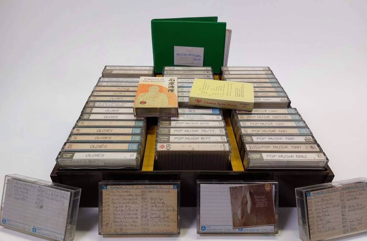Alltagskultur in Waldenbuch: 200 Musikkassetten sind jetzt ein Fall fürs Museum