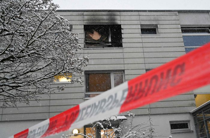 Brand in Reutlingen: Verdächtige Bewohnerin kann noch nicht verhört werden