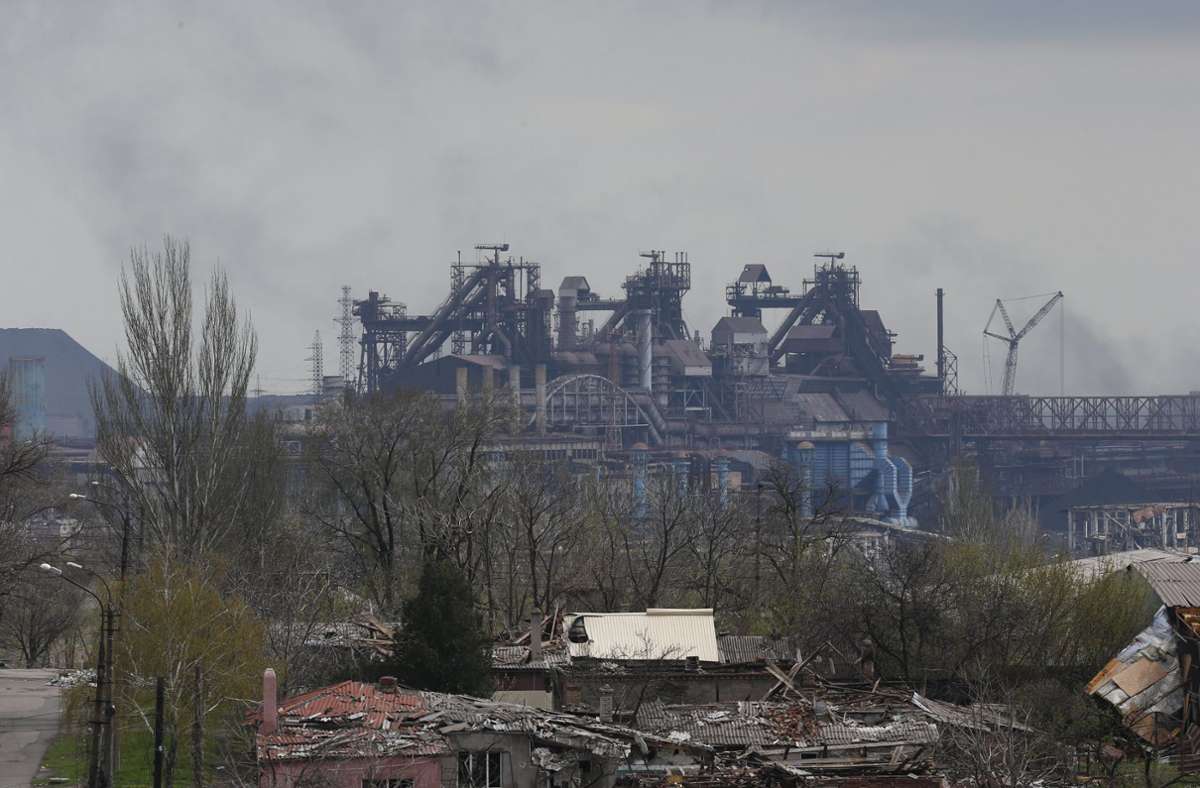 Mariupol in der Ukraine: Moskau kündigt Feuerpause um Asow-Stahlwerk an