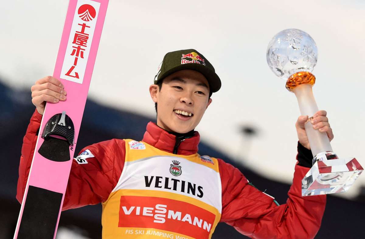 Ryoyu Kobayashi gewinnt das Neujahrsspringen in Garmisch-Partenkirchen. Foto: AFP/Christof Stache