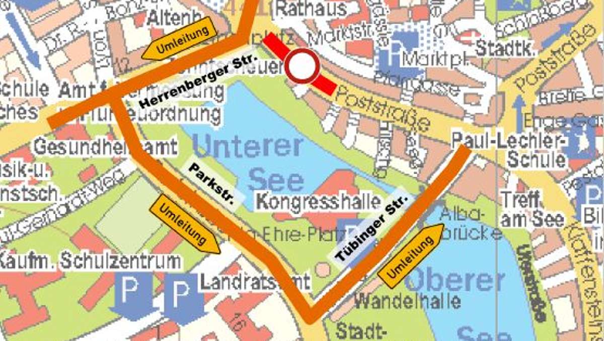 In Böblingen: Untere Poststraße am Samstag gesperrt