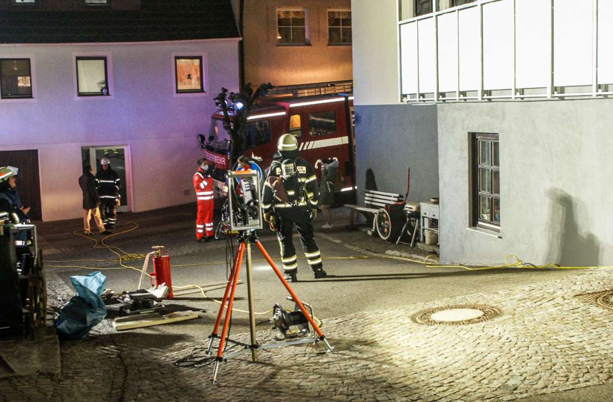 Gebäude bleibt verschont: Waldenbuch: Feuerwehreinsatz im neuen Rathaus