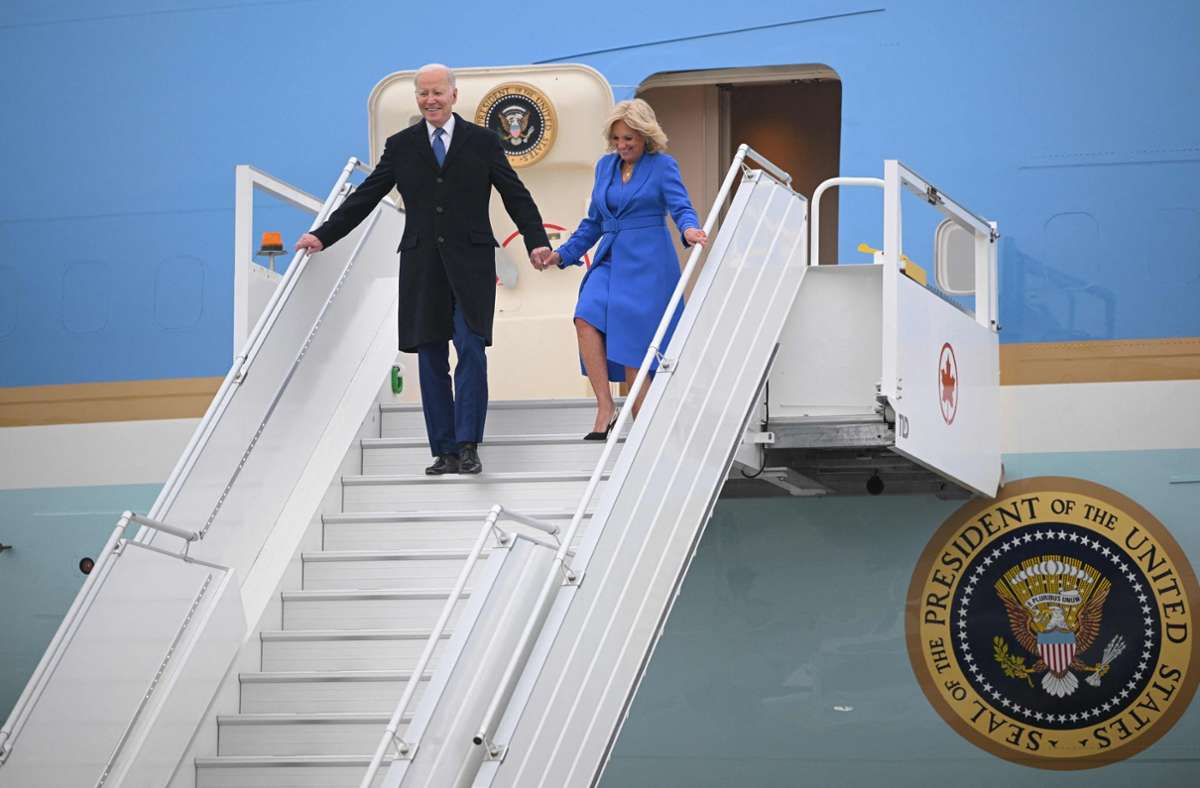 US-Präsident und seine Ehefrau Jill bei ihrer Ankunft in Kanada