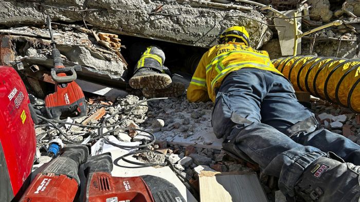 Mann aus Marbach rettet  fünf Menschen aus den Trümmern