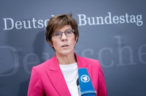 Bundesverteidigungsministerin Annegret Kramp-Karrenbauer. Foto: dpa/Kay Nietfeld