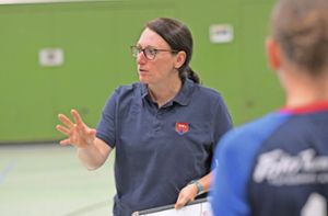 Die Vorgaben umgesetzt: H2Ku-Trainerin Melanie Schittenhelm ist zufrieden mit dem Verlauf des Turniers. Foto: Gebhardt