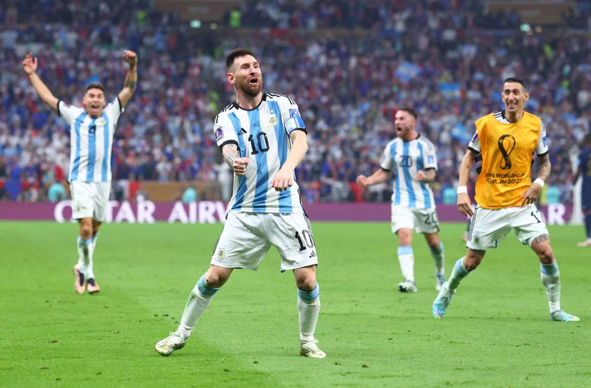Happy End: Der gefeierte Torschütze Lionel Messi und seine Argentinier haben das geschafft, worauf der Superstar so lange gewartet hatte.