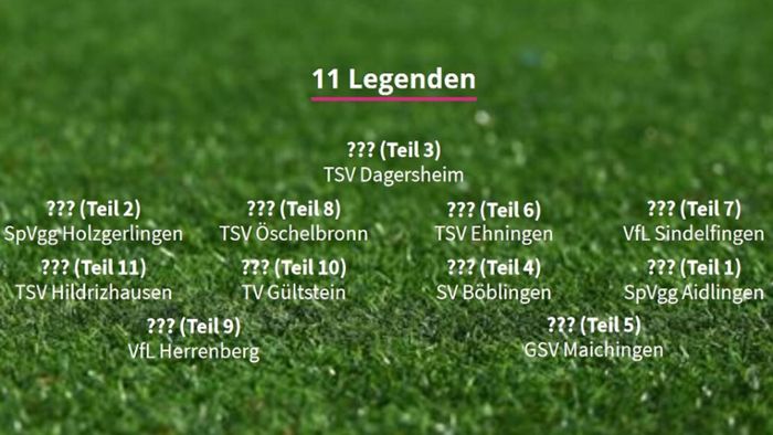 Mitdiskutieren bei neuer KRZ-Serie „11 Legenden“ erwünscht: Welche Fußballer aus dem Kreis Böblingen sind echte Legenden?