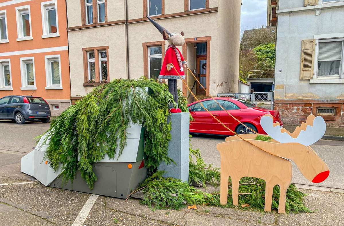 Ortenaukreis: Stadt Lahr verkleidet Blitzer als Rentierschlitten