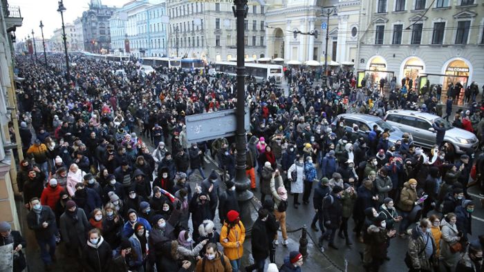 Mehr als 1000 Festnahmen bei Nawalny-Protesten