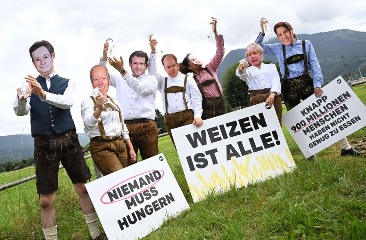G7-Gipfel in Bayern: Große Protestzüge bleiben aus