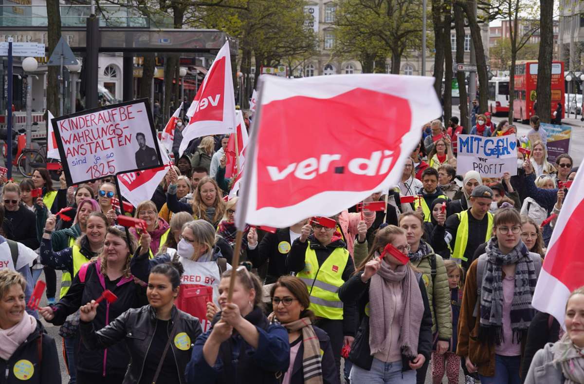 Streik in Baden-Württemberg: Hunderte kommunale Kitas bleiben geschlossen