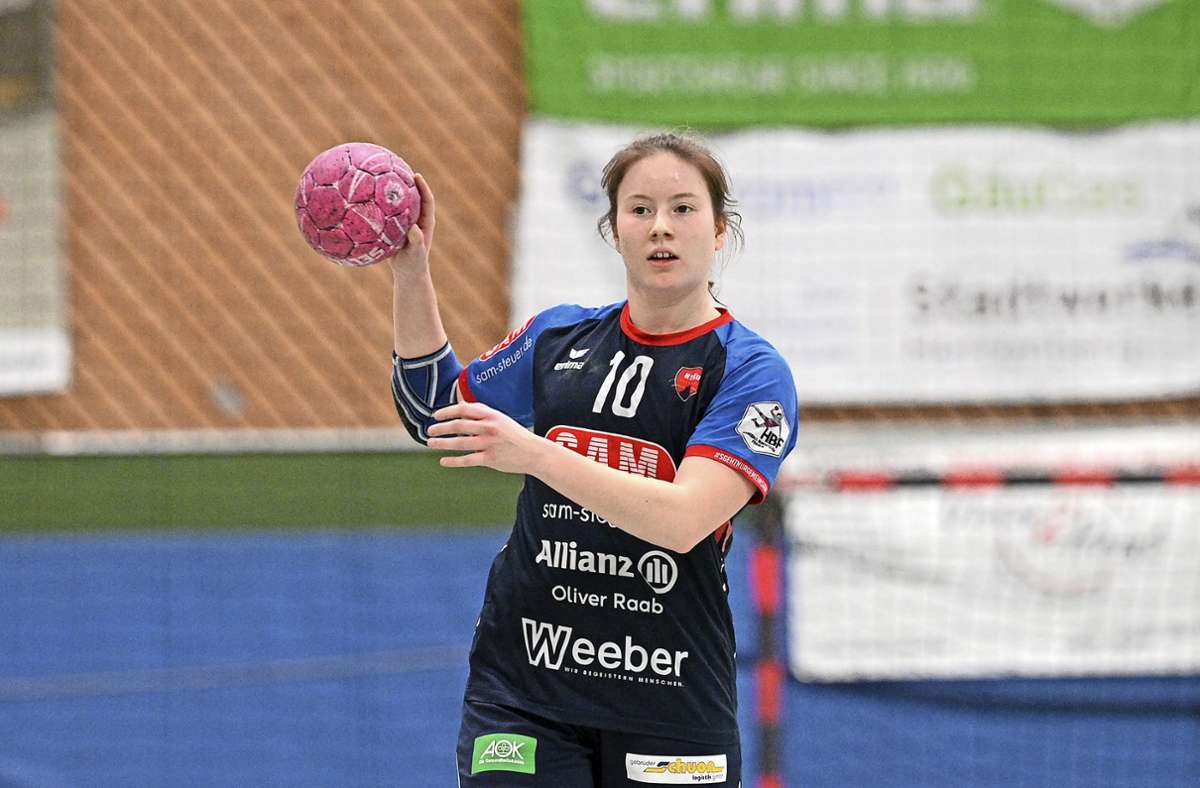 Svenja Graebling ist bei den Herrenberger  Handballfrauen  eine wichtige Stütze auf der Außenposition. Foto: Eibner / Tobias Baur