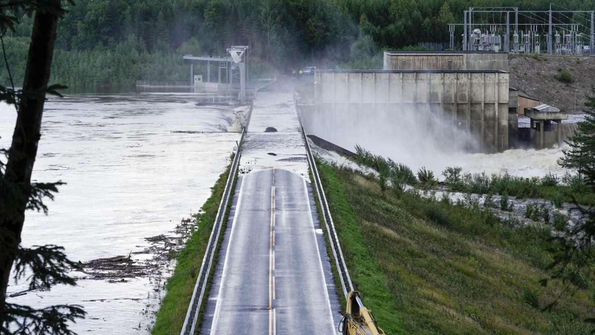 Wo sind die Überschwemmungen  in Norwegen?