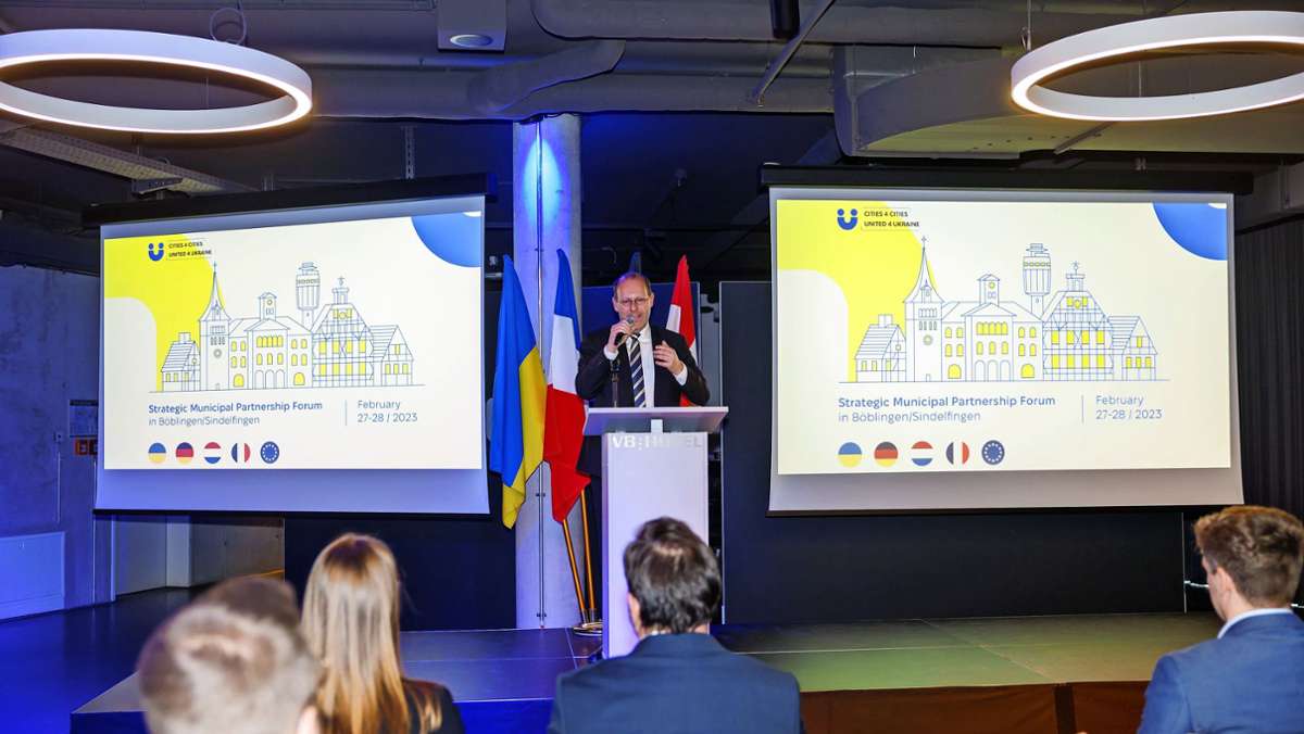 Forum in Böblingen/Sindelfingen: Deutsche Kommunen sichern Ukraine weitere Unterstützung zu