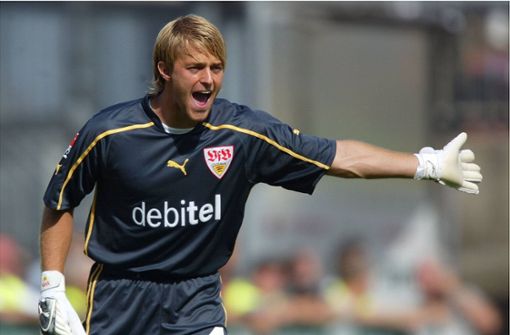 Die längste Zu-Null-Serie (2003): Monatelang ist Timo Hildebrand unbezwingbar. Von Mai bis Oktober 2003 kassiert der VfB-Torhüter saisonübergreifend in neun Spielen kein einziges Gegentor – der Rekord hat bis heute Bestand. Foto: Baumann