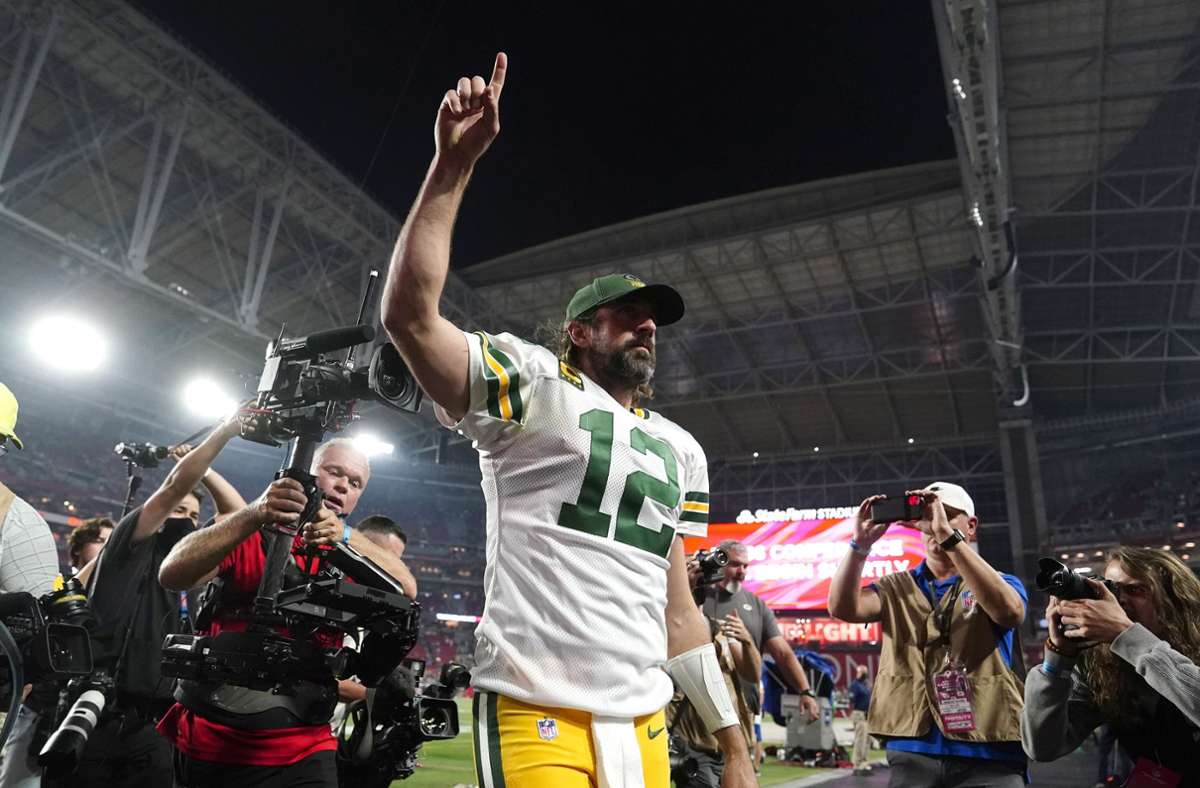 Wichtiger Sieg für Aaron Rodgers und die Green Bay Packers. Foto: dpa/Ross D. Franklin