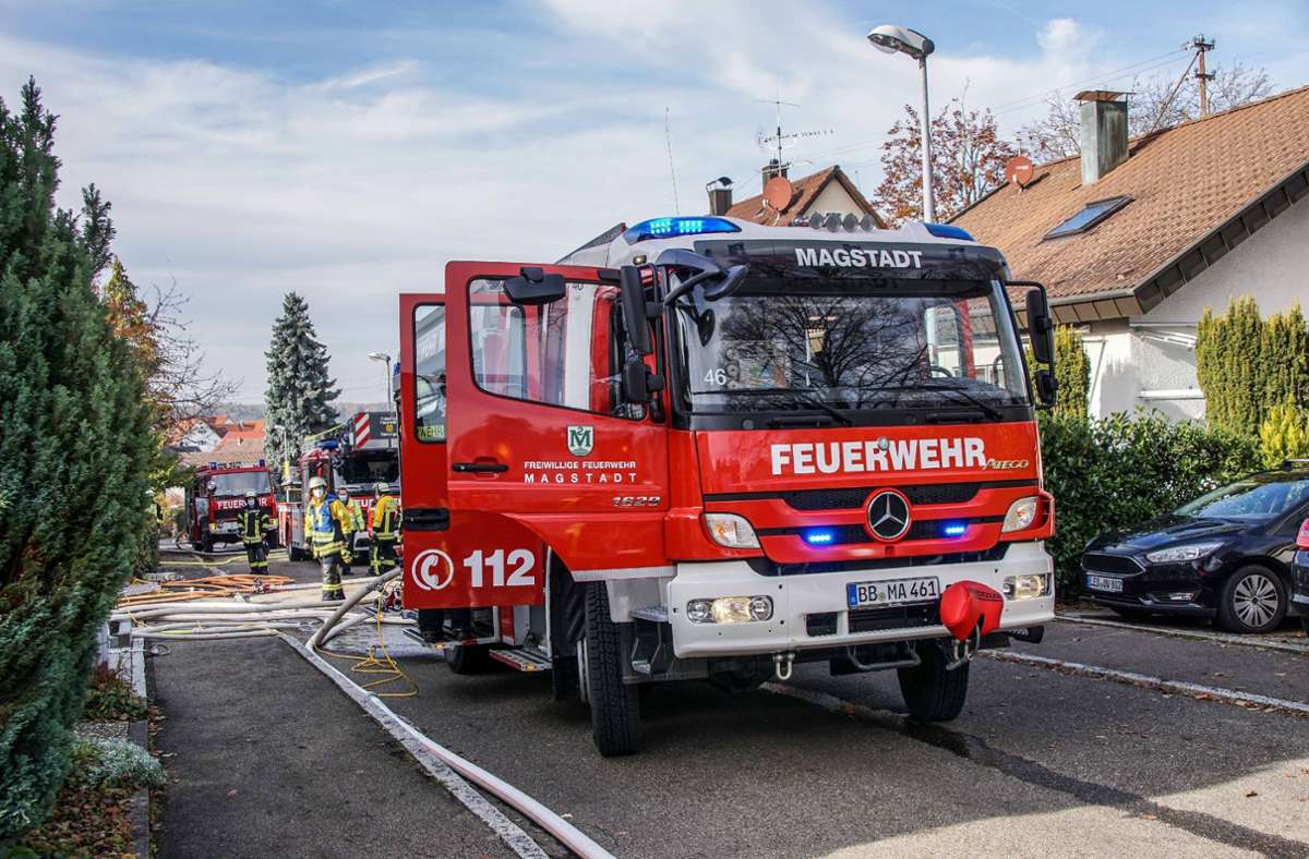 Brand in Magstadt: Wohnung ist nicht mehr bewohnbar