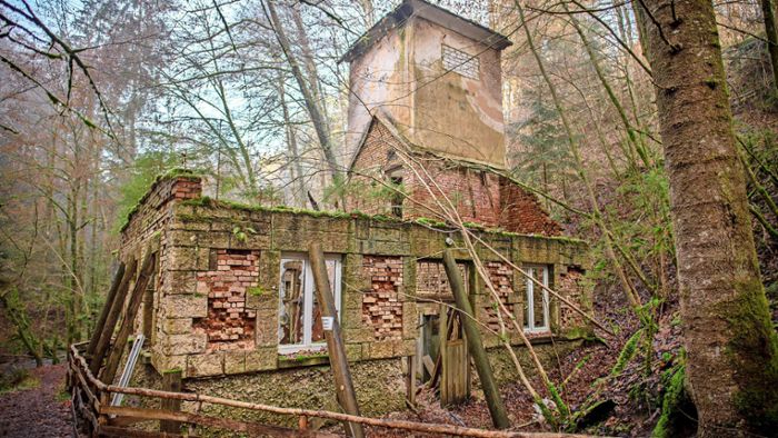Lost Place mit Dampflok-Anschluss: Ausflug zur ominösen Ruine im Bannwald