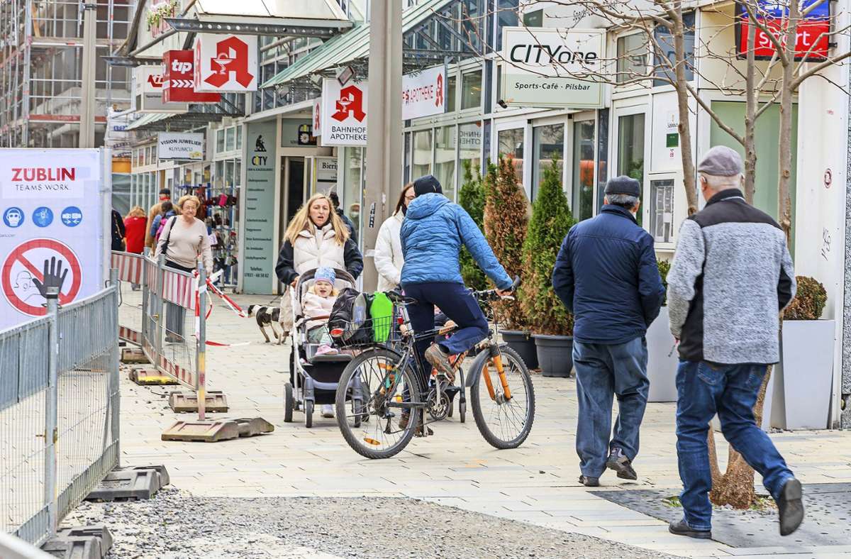 Böblinger Bahnhofstraße: Nahkampferlebnisse mit Radfahrern