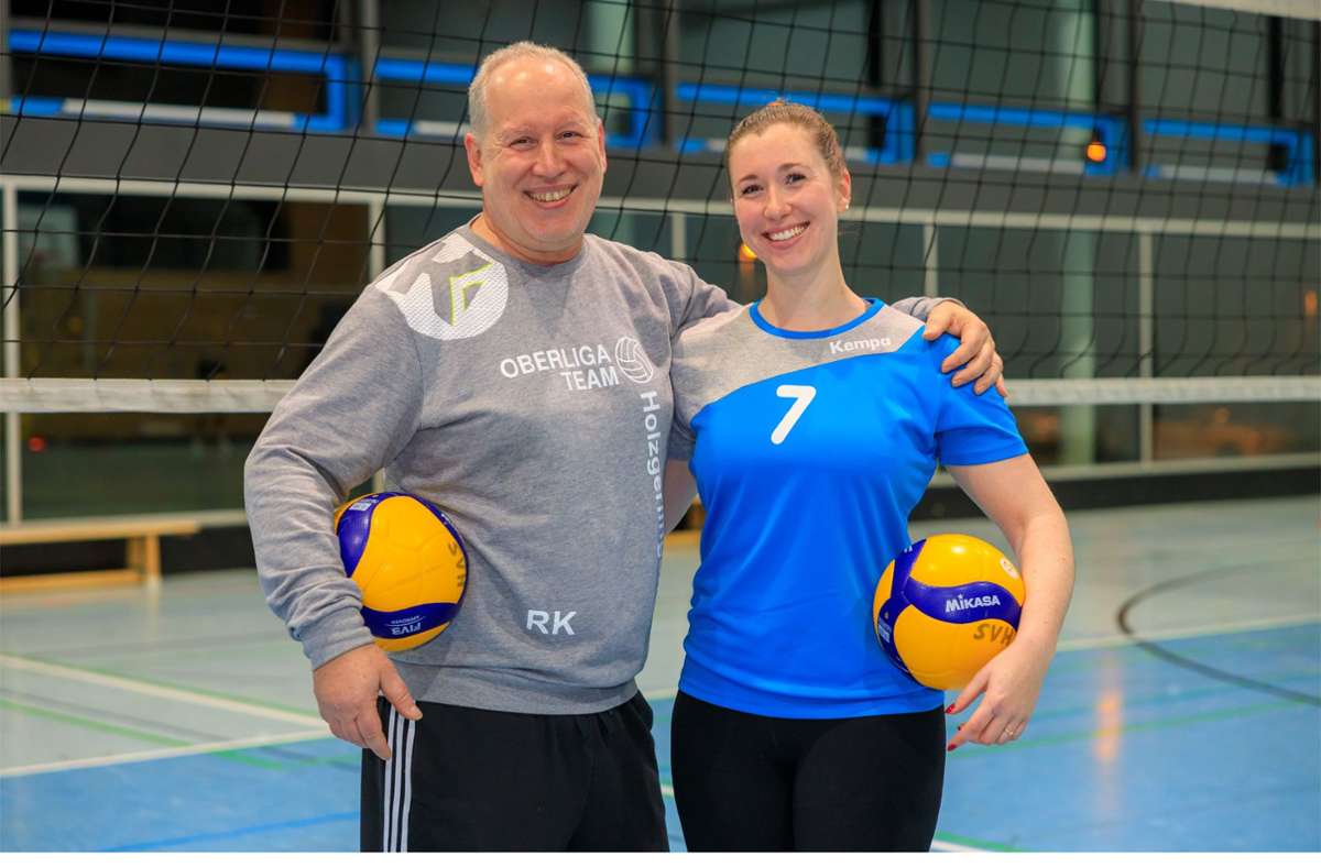 Volleyball wurde Annika Krisch quasi in die Wiege gelegt: Rainer Krisch ist nämlich nicht nur ihr Papa, sondern auch einer der Väter des Erfolgs bei der SpVgg Holzgerlingen. Foto: Stefanie Schlecht