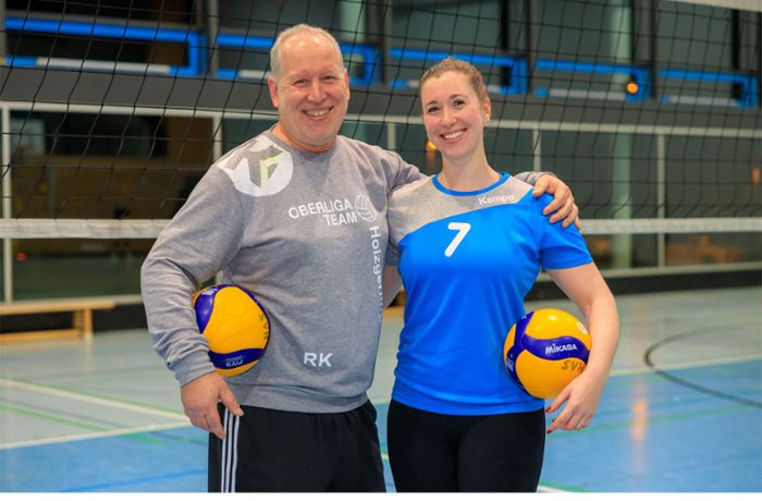 Sportventskalender (Türchen 9): Vater und Tochter Krisch von den Volleyballern der SpVgg Holzgerlingen